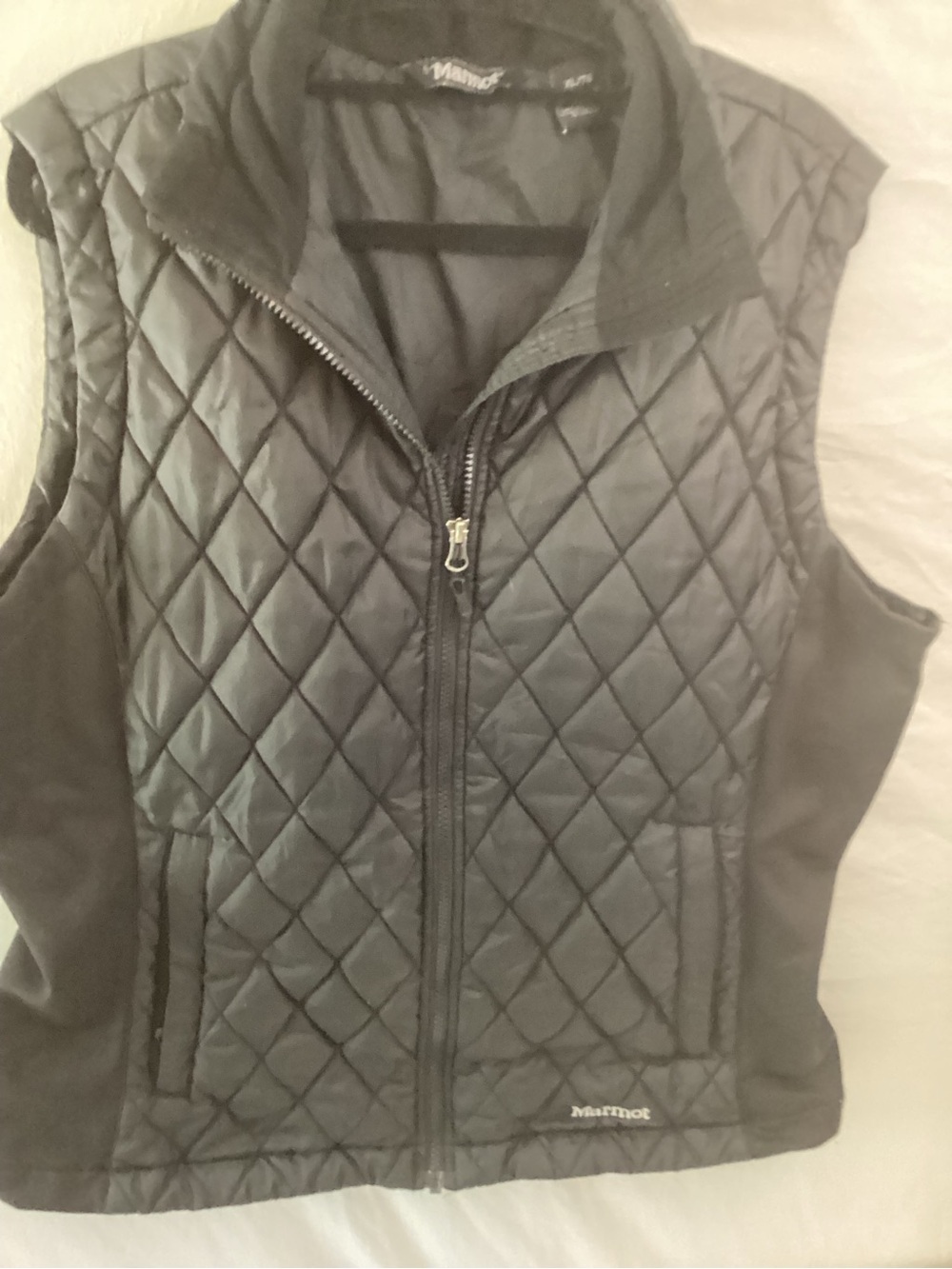 Marmot Puffer Vest Front Zip, Pockets, Size XL